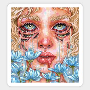 Watering flowers Sticker